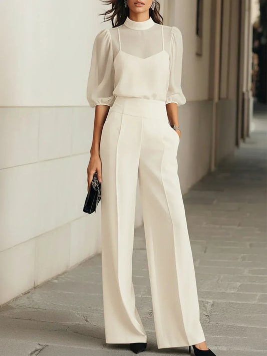 Maeve | Three-Piece Camisole & Wide-Leg Set