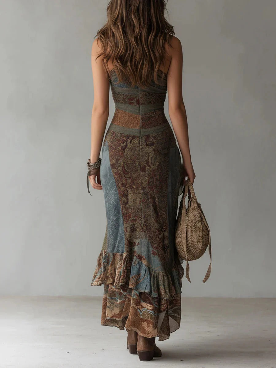 Béibhinn | Long asymmetrical dress