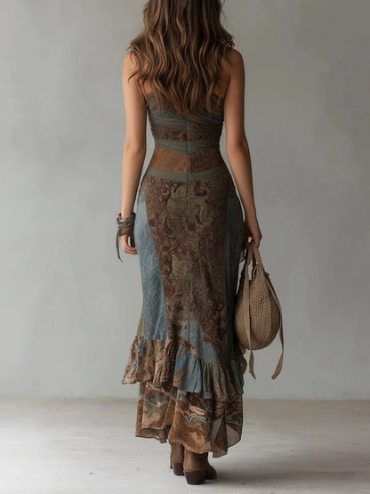 Béibhinn | Long asymmetrical dress