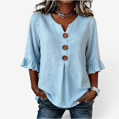 Clára | Casual Button Blouse