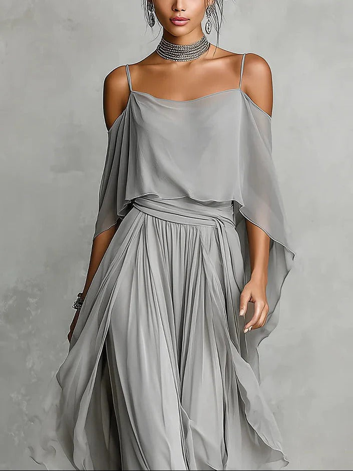 Eilís | Off-Shoulder Flowy Set