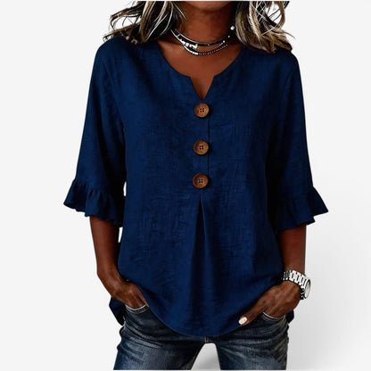 Clára | Casual Button Blouse