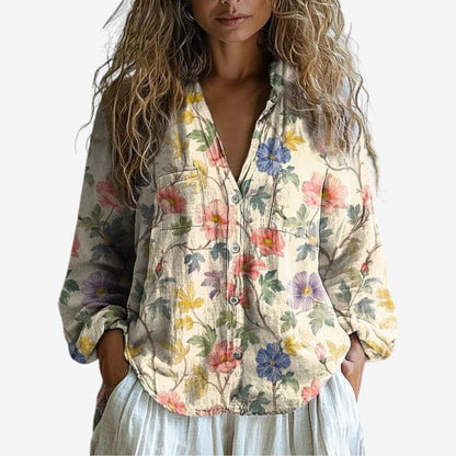 Étaín | Bohemian Floral Blouse