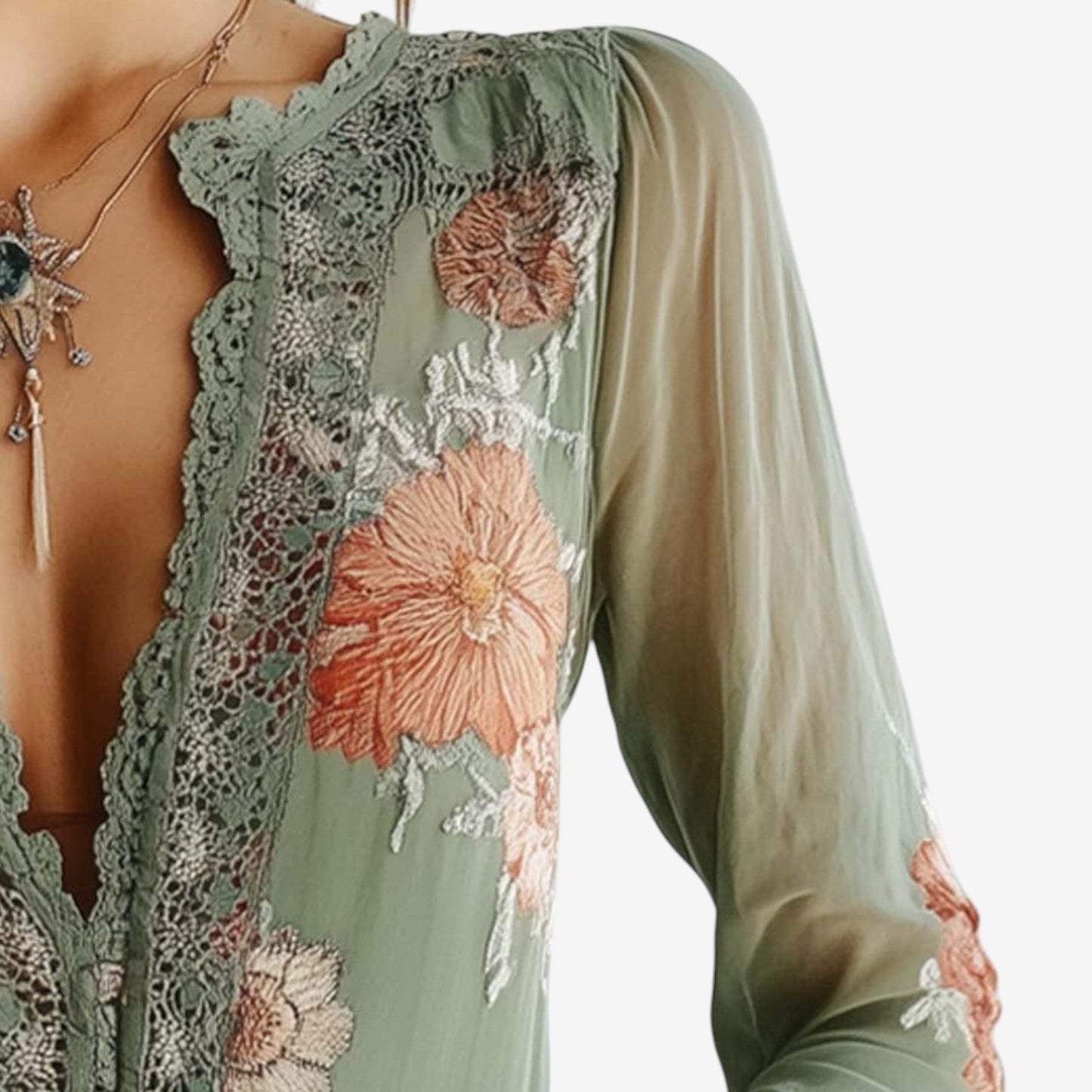 Bláth | Elegant Embroidered Blouse