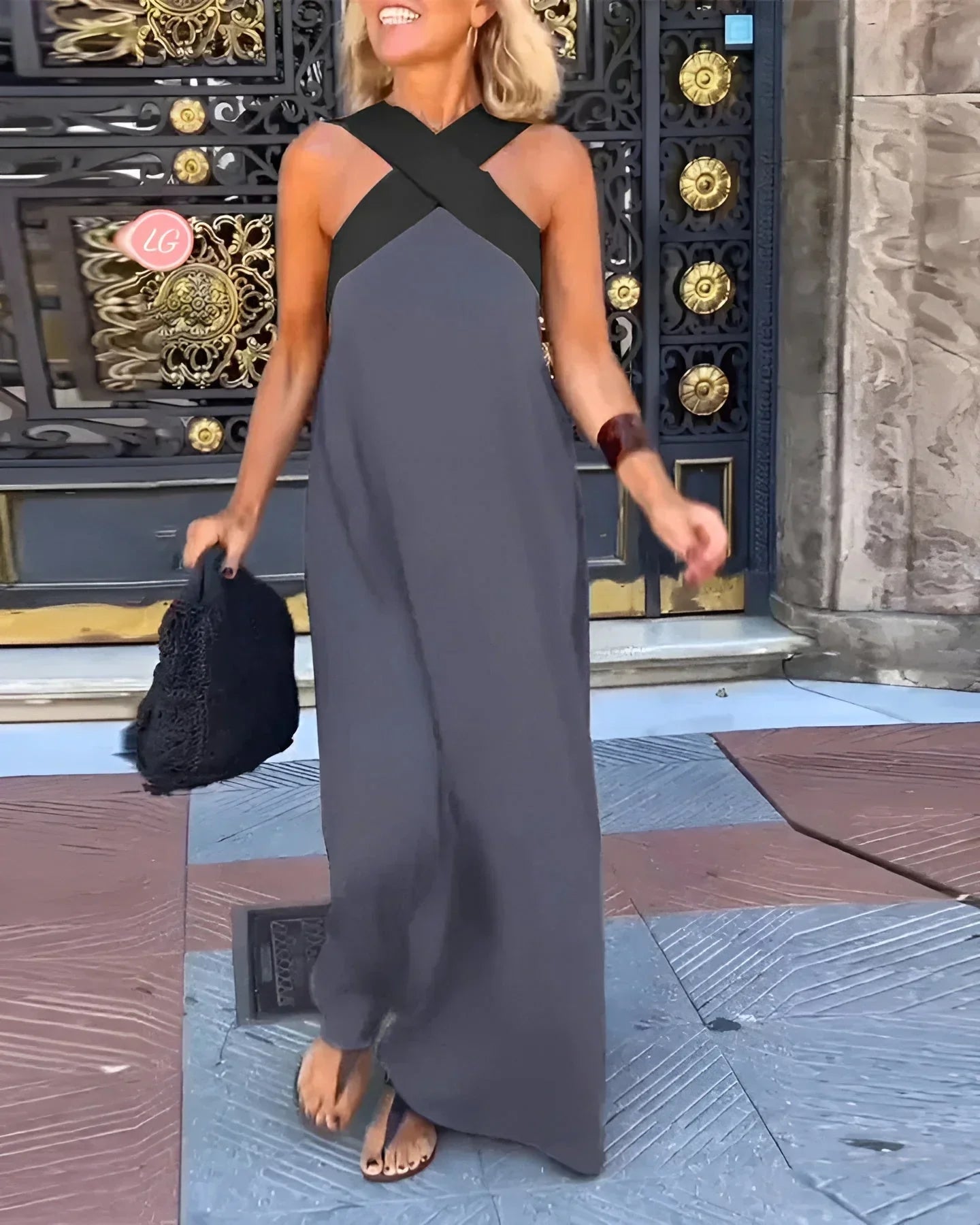 Aoife™ | Wrap-Front Maxi Dress-