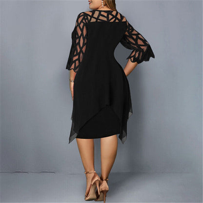 Kirsty | Chic Plus Size Midi Dress For Modern Women