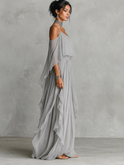 Evanna | Chiffon Two-Piece Set