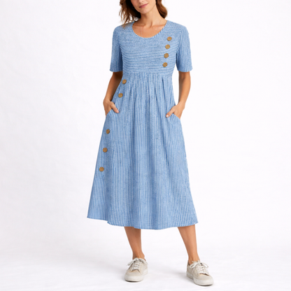 Ailish | Striped Midi Dress