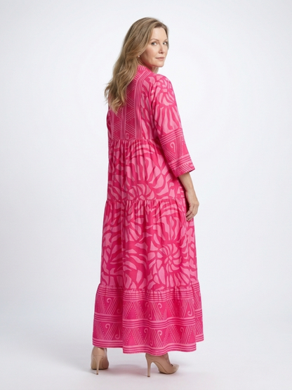 Sile | Button-Front Midi Dress