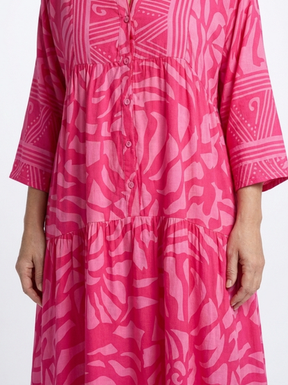 Sile | Button-Front Midi Dress