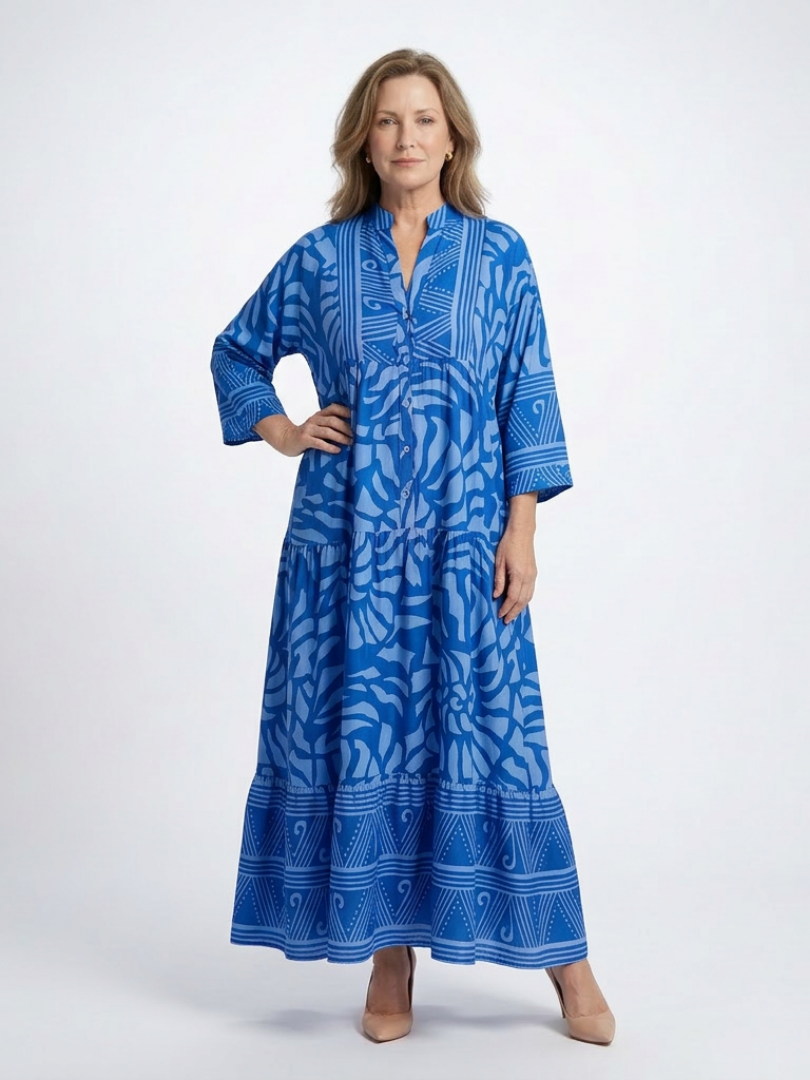 Sile | Button-Front Midi Dress