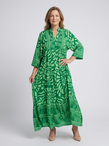 Sile | Button-Front Midi Dress